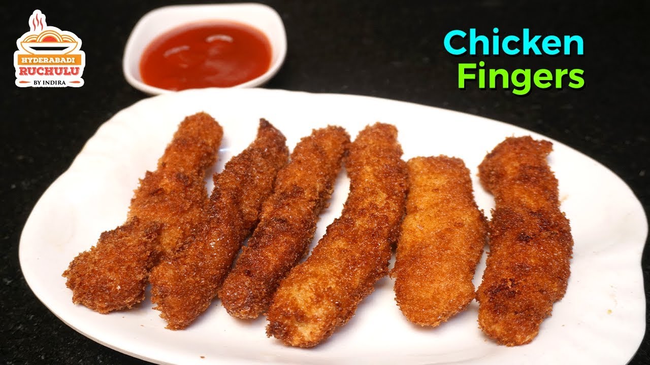 Crispy Chicken Fingers Recipe - Hyderabadi Ruchulu